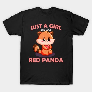 Just A Girl Who Loves Red Panda T-Shirt